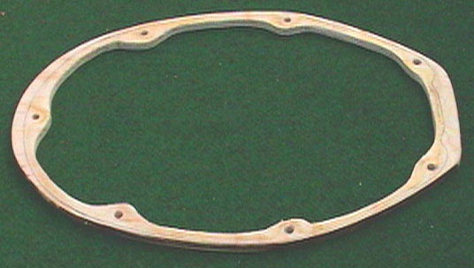 Plywood distance ring, top