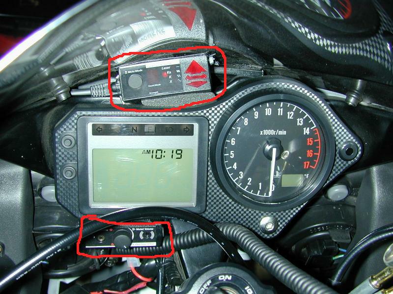 close-up of the remote visual indicator and remote audio connector